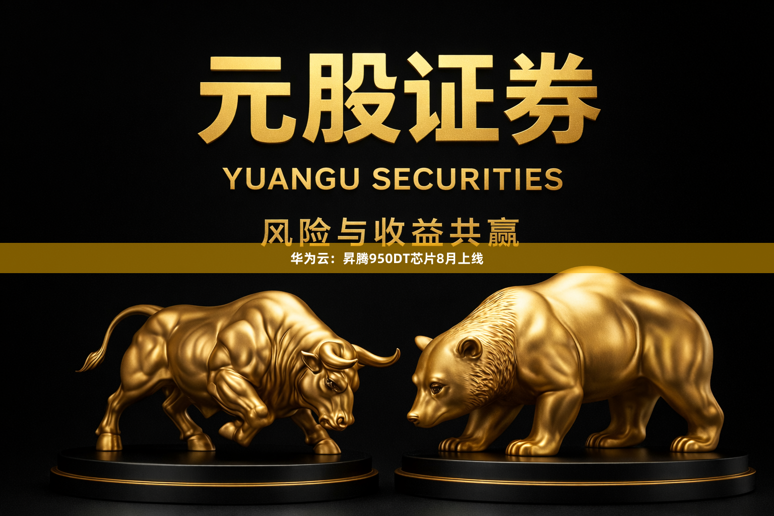 华为云：昇腾950DT芯片8月上线